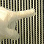 Inspecting HEPA filter.
