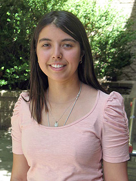 Biochemistry major Clarissa Martins - 2012