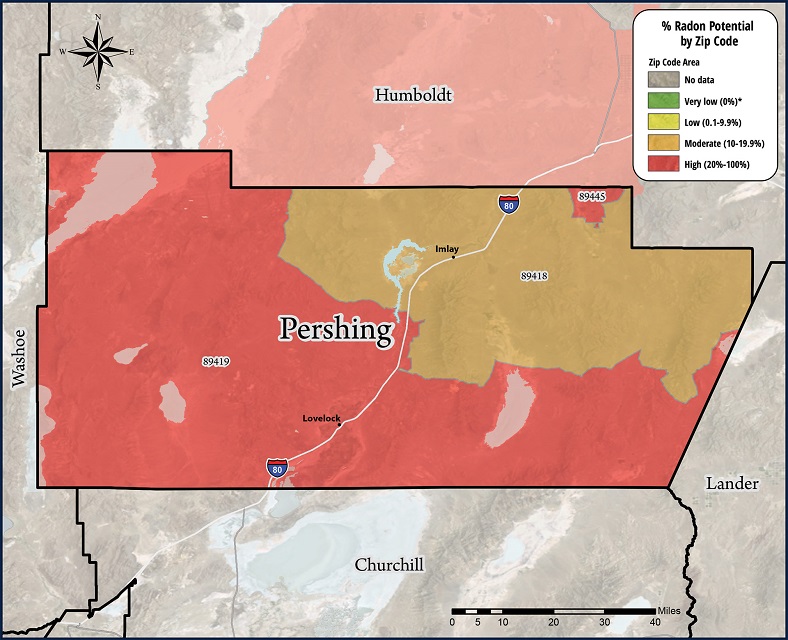 Pershing County Radon Map Extension University Of Nevada Reno