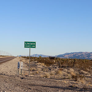 Lincoln county road sign