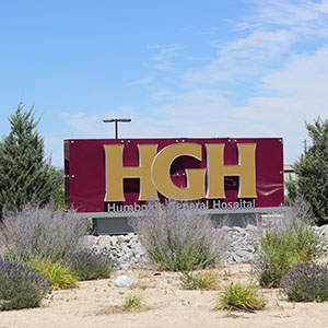 Humboldt General Hospital sign