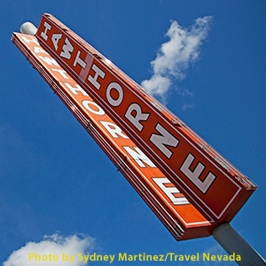 Hawthorne sign in Hawthorne, Nevada