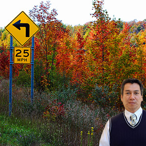 Road sign with Juan Salas