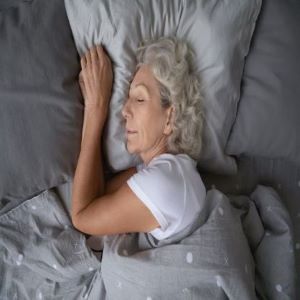 older woman sleeping