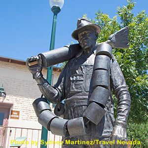 Boulder City Statue of Alabam, a worker when the Hoover Dam was being built