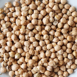 A pile of chickpeas