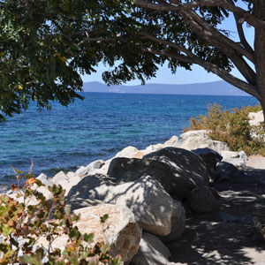 Shoreline of Cave Rock State Park