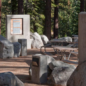 Picnic area at Spooner Lake and Backcountry State Park