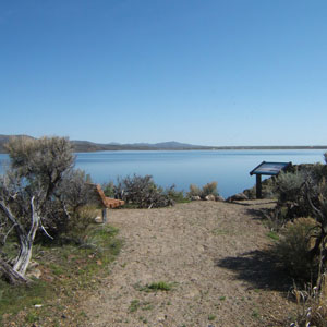 Lake view of Wild Horse State Recreation Area