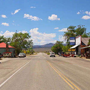 Main Street in Baker, NV