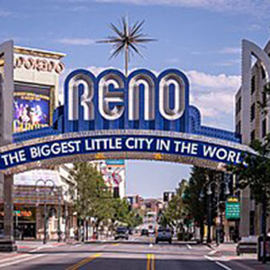 Reno arch in downtown Reno, NV