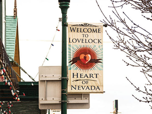 Lovelock Street sign