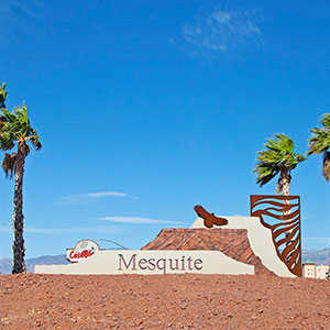 Mesquite city sign