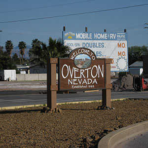 Overton City sign