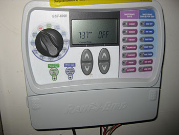 Photo of an irrigation control system