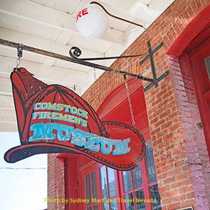Virginia City Comstock Firemen's Museum sign