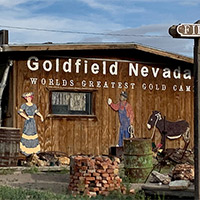Goldfield Nevada barn sign