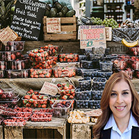 Fruit market with Reyna Mendez