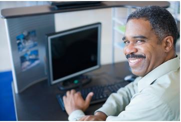 man at the computer