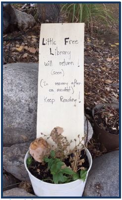 Little free library sign