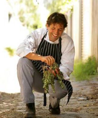 chef picking plants
