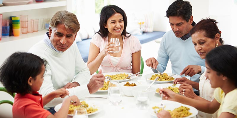 family time around the table