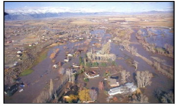 Flooded homes in south Gardnerville