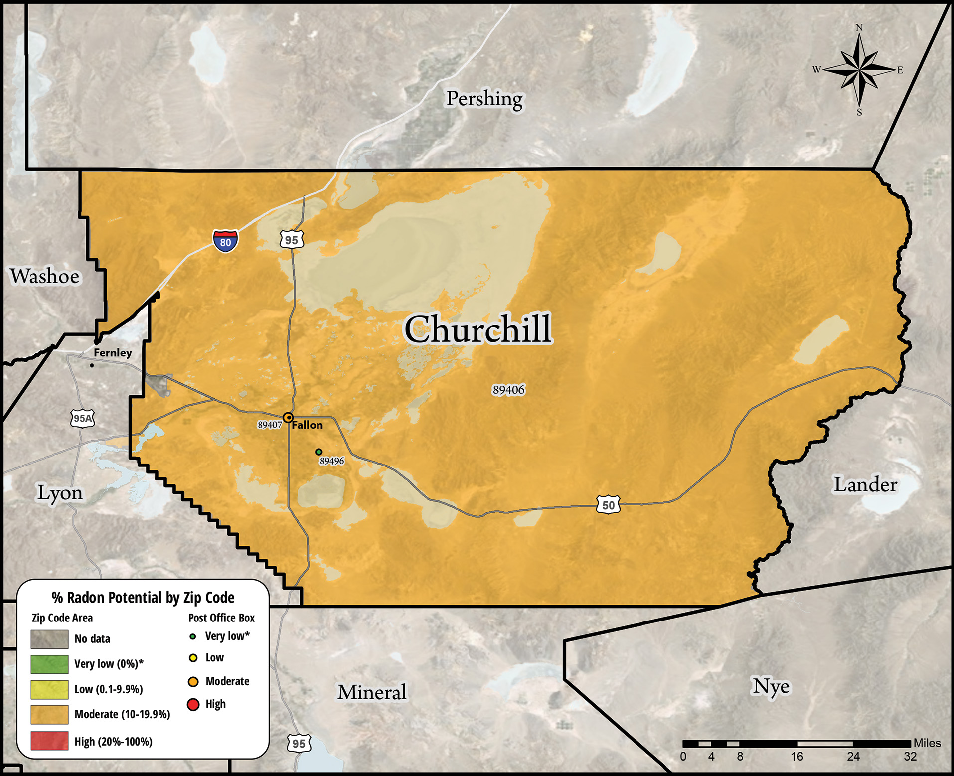 Churchill radon map extension university of nevada reno