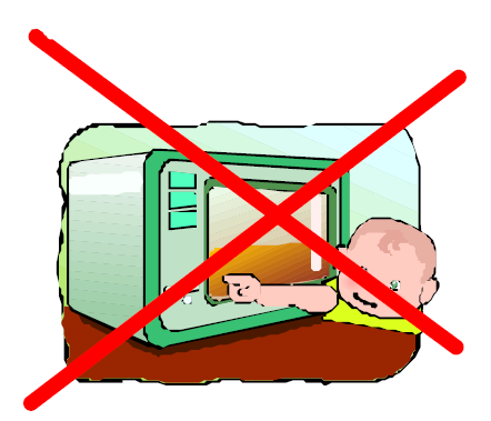 Do not microwave baby foods