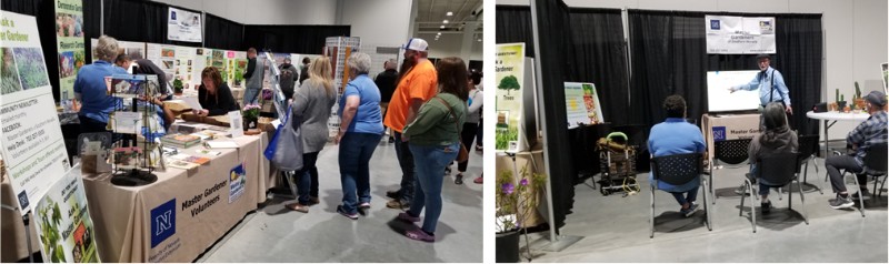 MG booth and presentation on gardening topics.