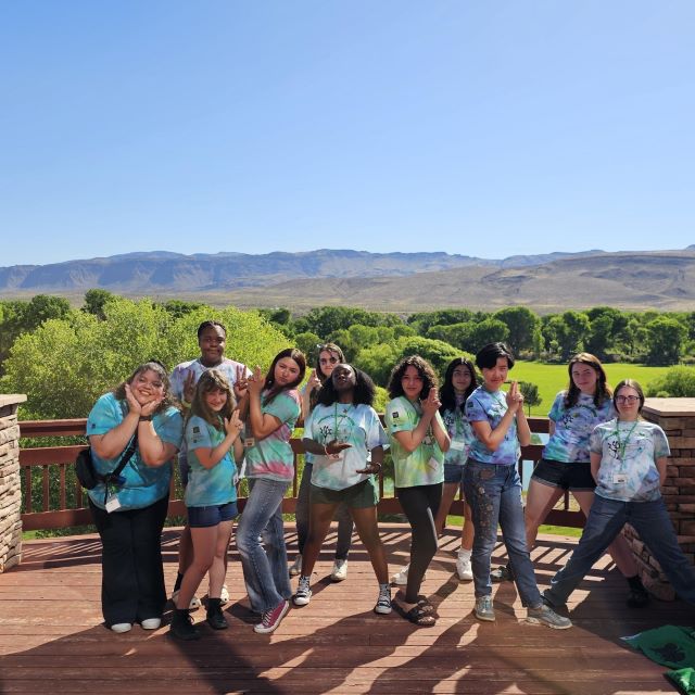 campers posing for a picture