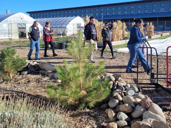 tribe touring the facilities at DFI