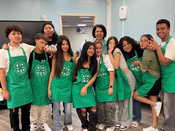 1.	4-H members of the Valley High School Cooking Club