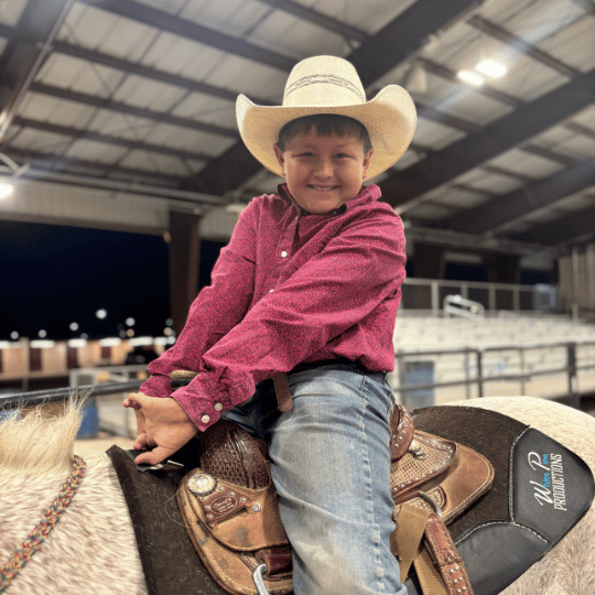 Student on a horse at farm fest