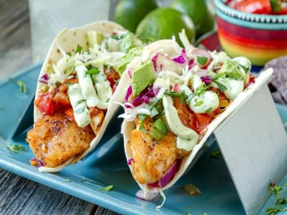 tacos on a tray