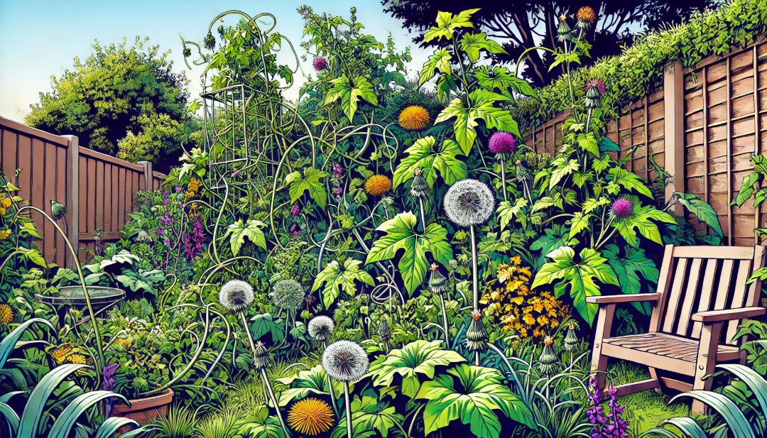 a clean garden