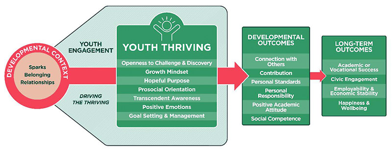 Figure 1: 4H thriving model flow chart