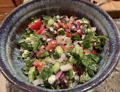 A bowel of salad.