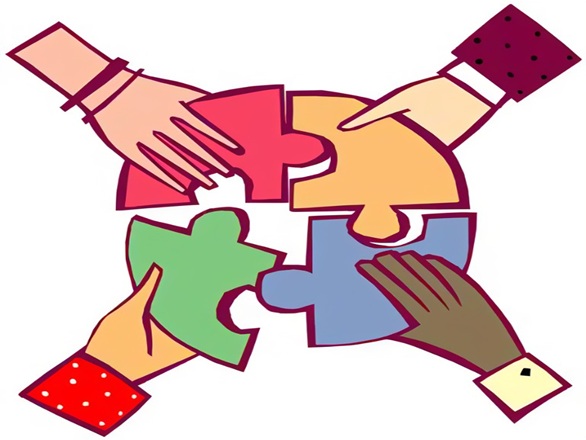 cartoon of puzzle