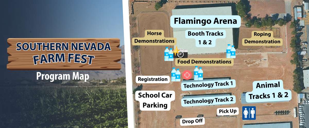 cartoon map of the event areas