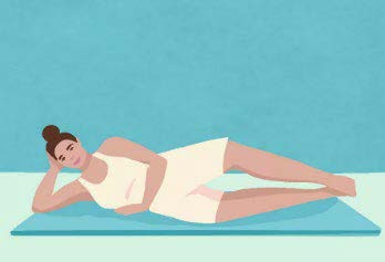 Side-Lying Clam pose