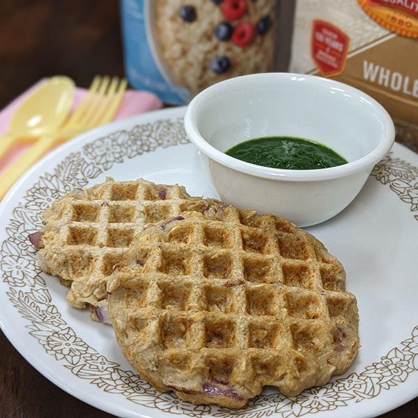 waffles on a plate