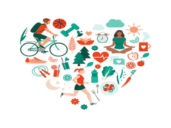Wellness activities clipart