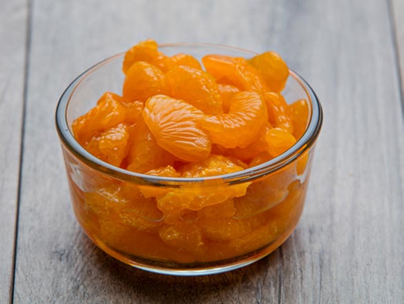bowl of tangerine slices