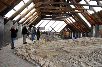 Fossils being preserved for further work