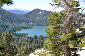 Aerial view of Spooner Lake