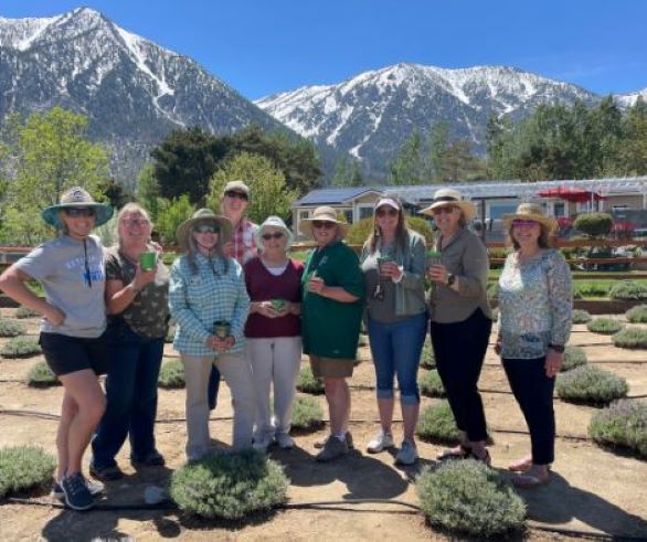 Master Gardener volunteers visiting Sierra Shadows Lavender Farm in Douglas County