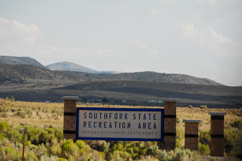 Sign at entrance to South Fork State Park