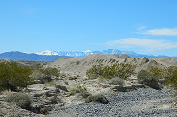 Snowy mountains and landscape at Ice Age Fossils State Park