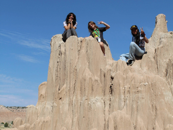 Teens Hike at Cathedral Gorge